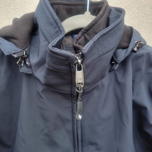 Weatherproof Navy Blue Double Zip Jacket Size M - Picture 3 of 9